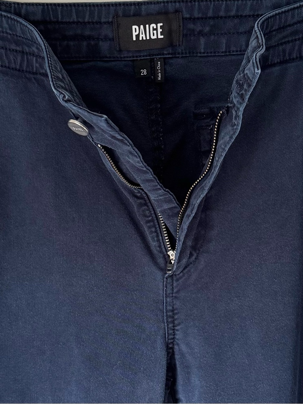 PAIGE Reid jogger pant in vintage navy seascape Sz 6 - Picture 6 of 15
